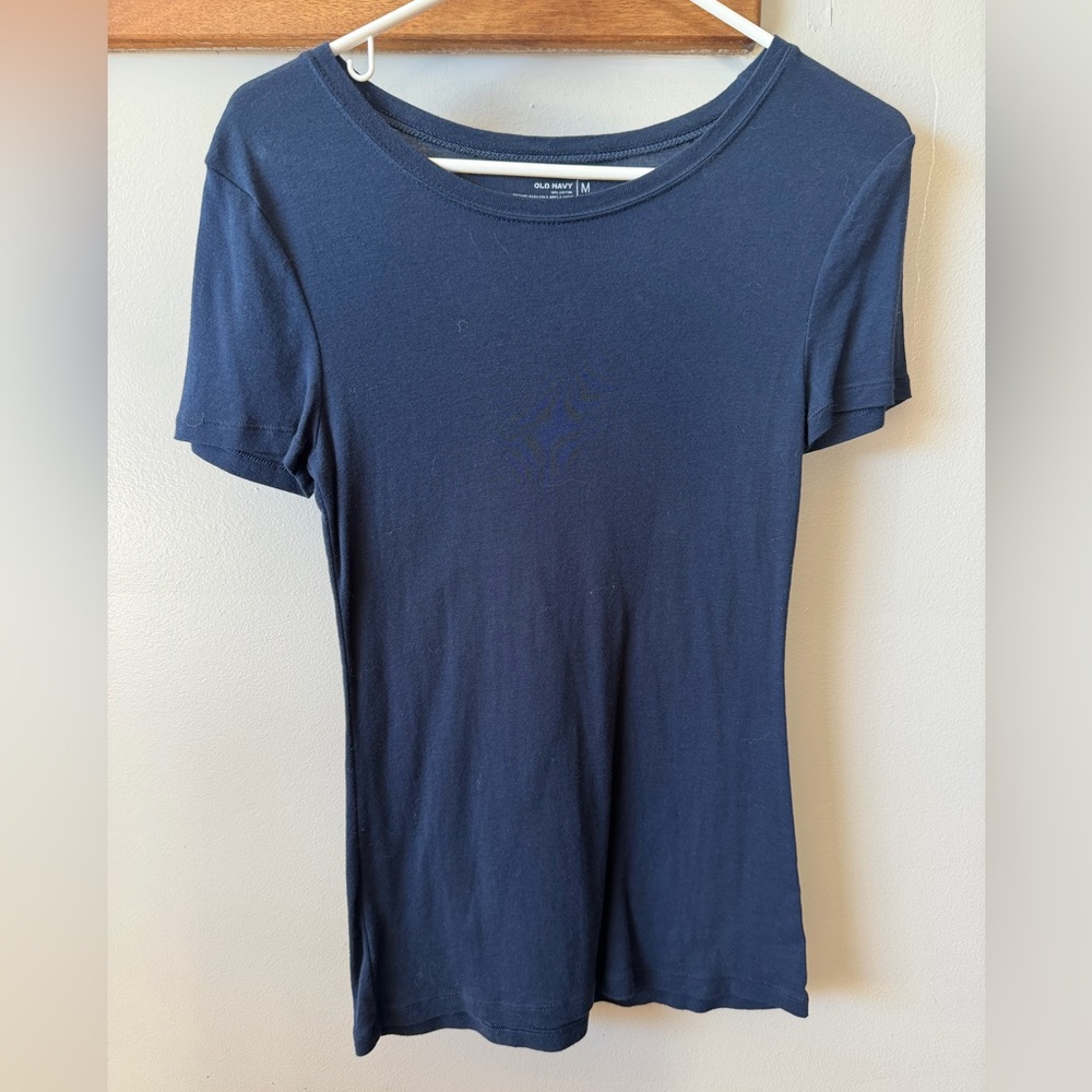 Old Navy Dark Blue Short Sleeve Tee